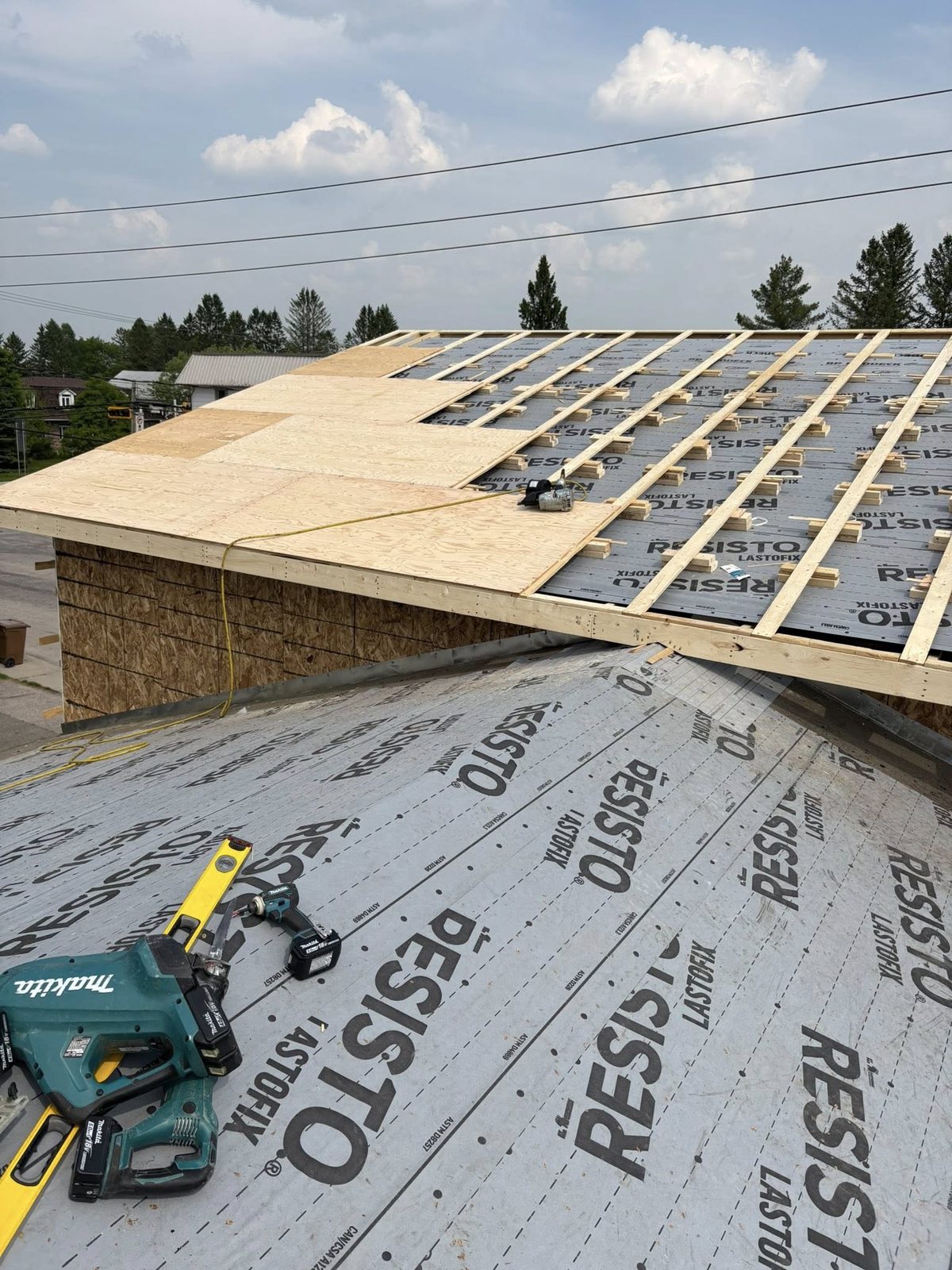 Toiture et enveloppe pare-air DRYline Hautes-Laurentides