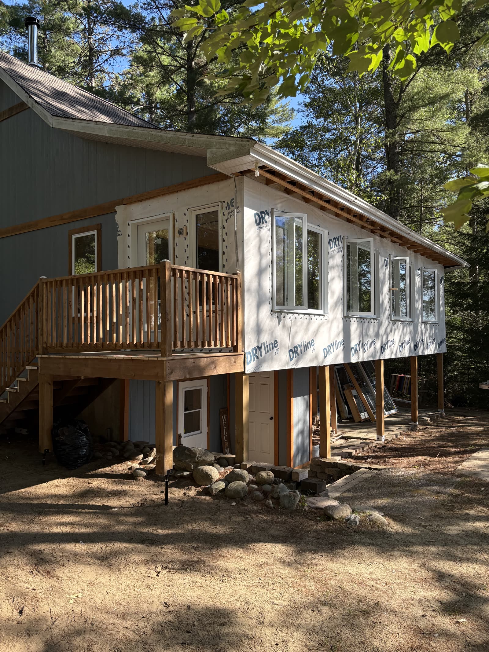 Agrandissement résidentiel avec solarium Hautes-Laurentides